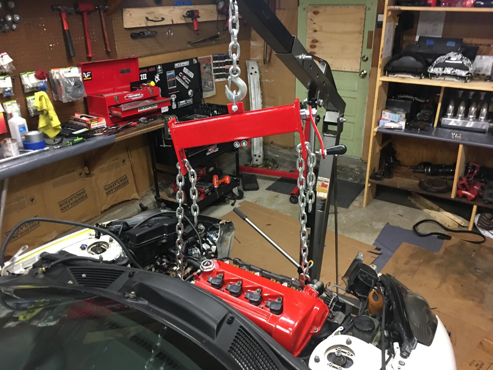 Orion Motor Tech Engine Load Leveler, 2 Ton 4000 lb Capacity Heavy Duty Engine Hoist Load Leveler with 2 Adjustable Chains, Shop Crane Cherry Picker Leveler Engine Lifting Leveling Tool customer photo 1