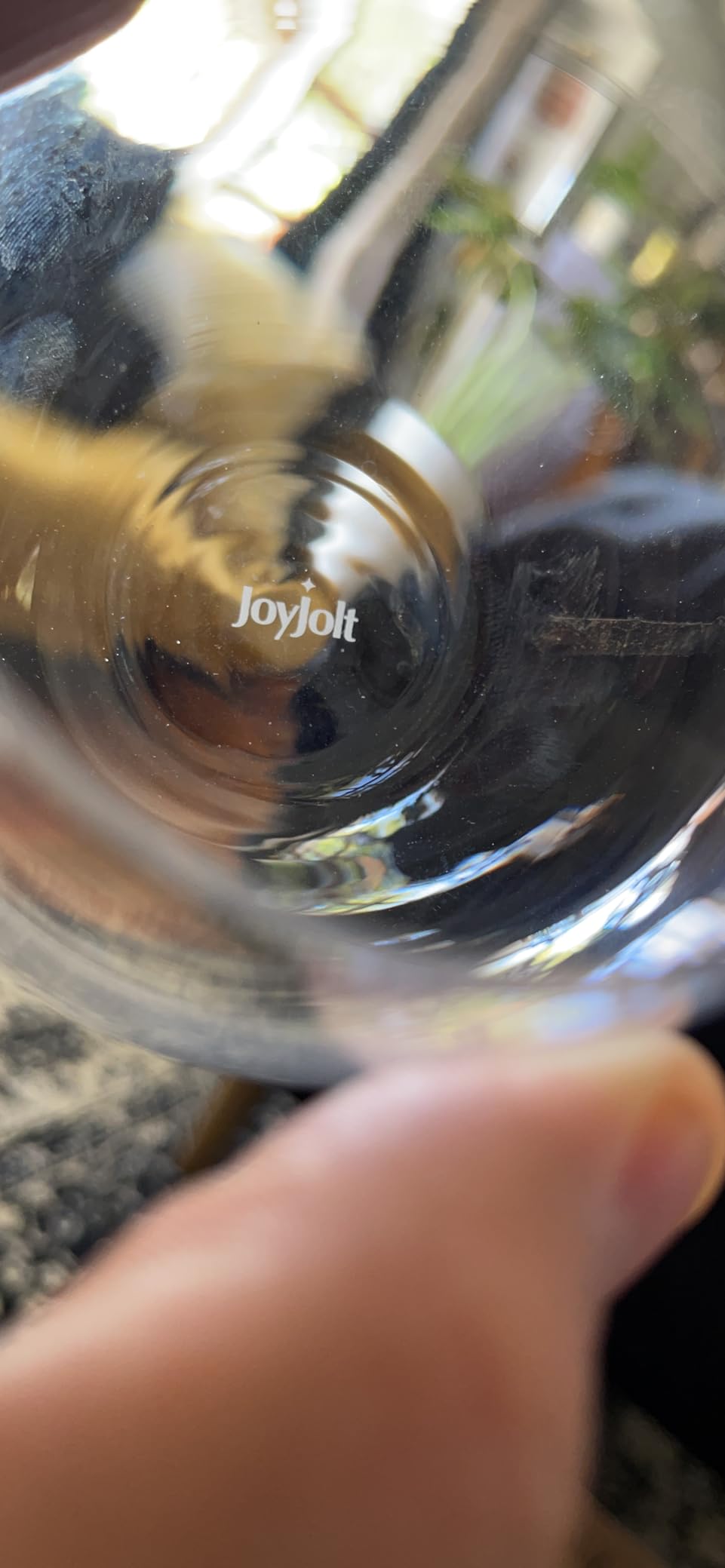 JoyJolt Spirits Stemless Wine Glasses for Red or White Wine (Set of 4) - 15-Ounces customer photo 1