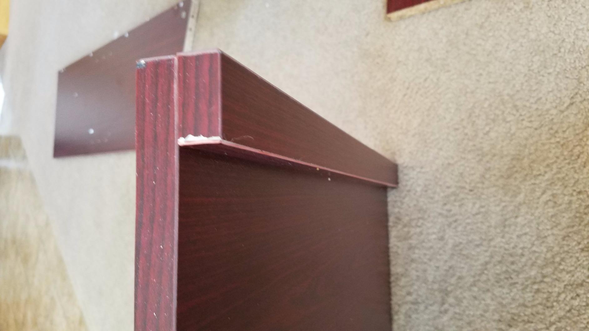 AdirOffice Wooden Podium with Storage Shelf - Speaking Lectern, Hostess Station for Restaurant, 46.25 Inches, Mahogany customer photo 2