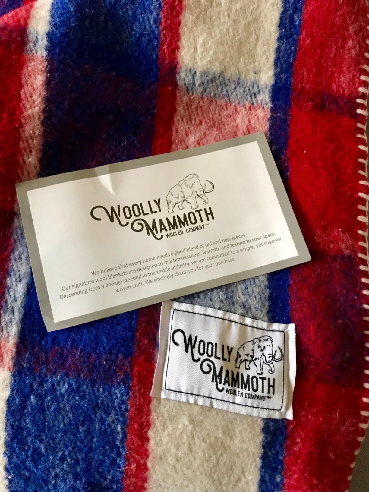 Woolly Mammoth Woolen Company Merino Wool Blanket, 66