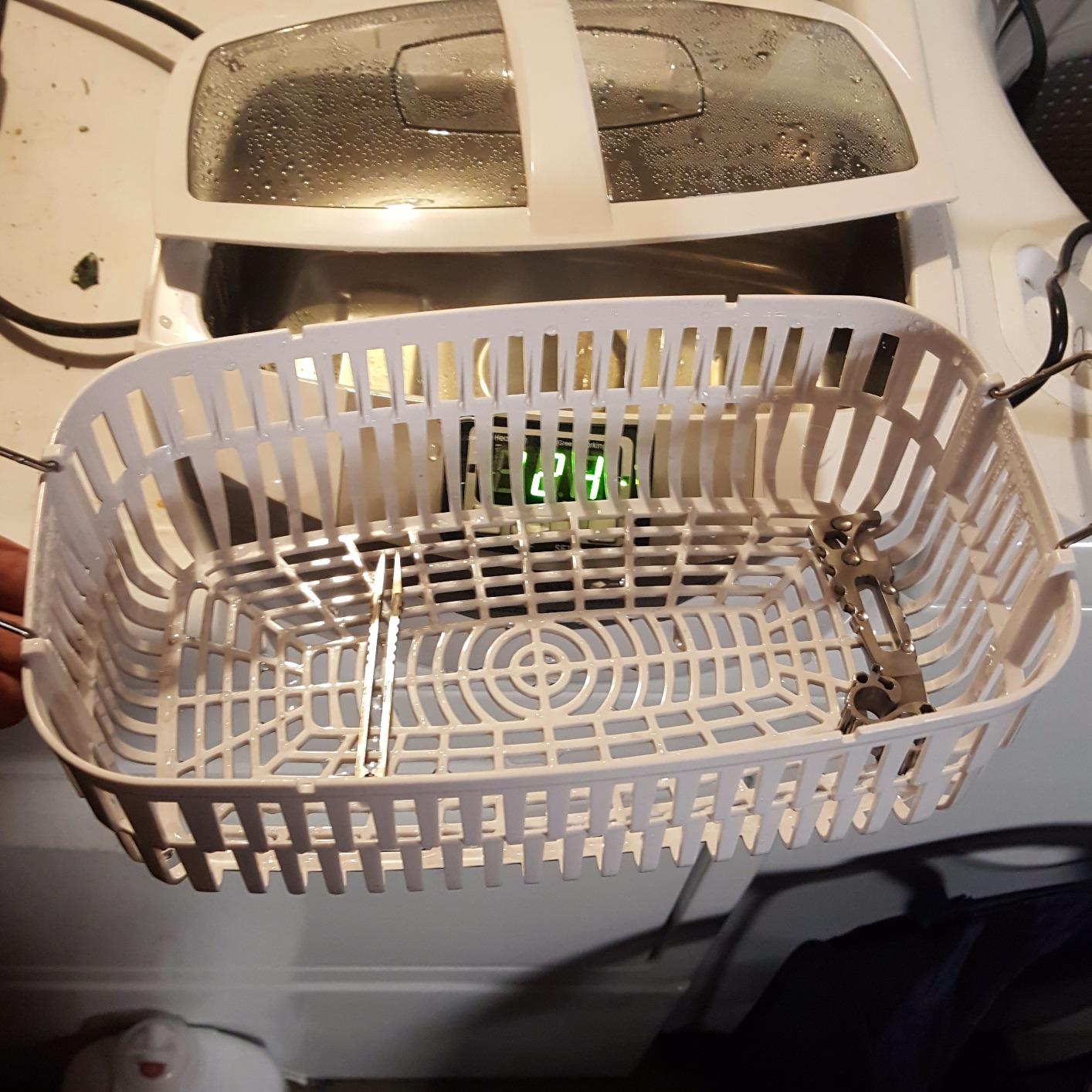 Industrial Grade Ultrasonic Cleaner 160 Watts 2.5 Liters with Heater for Gun Parts Carb Jewelry Dental customer photo 2