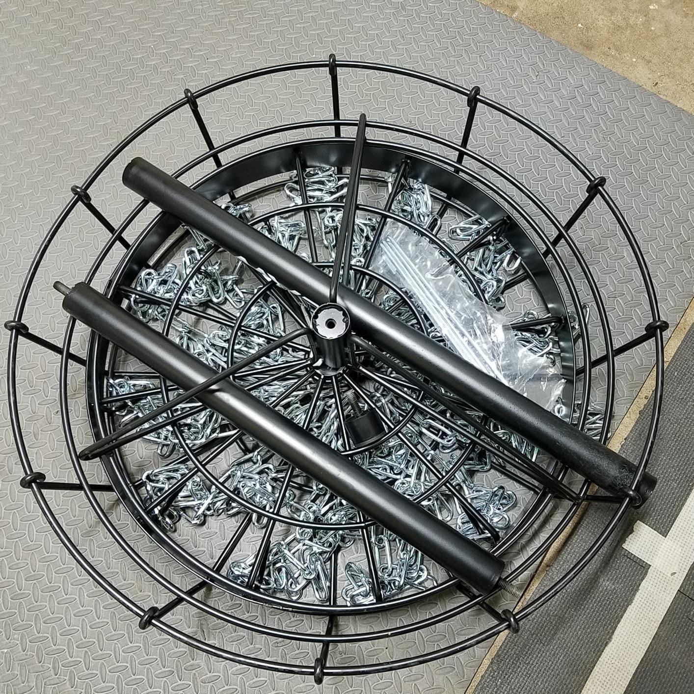 MVP Disc Sports Black Hole Pro HD 24-Chain Portable Disc Golf Basket Target customer photo 2