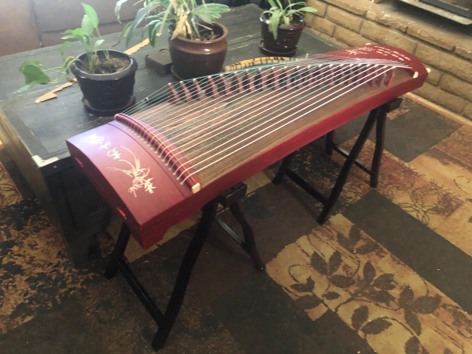 OrientalMusicSanctuary Paulownia Travel Guzheng - Rosewood - Travel Sized Guzheng - INCLUDES COMPREHENSIVE TUTORIAL BOOK AND ETUDES customer photo 2