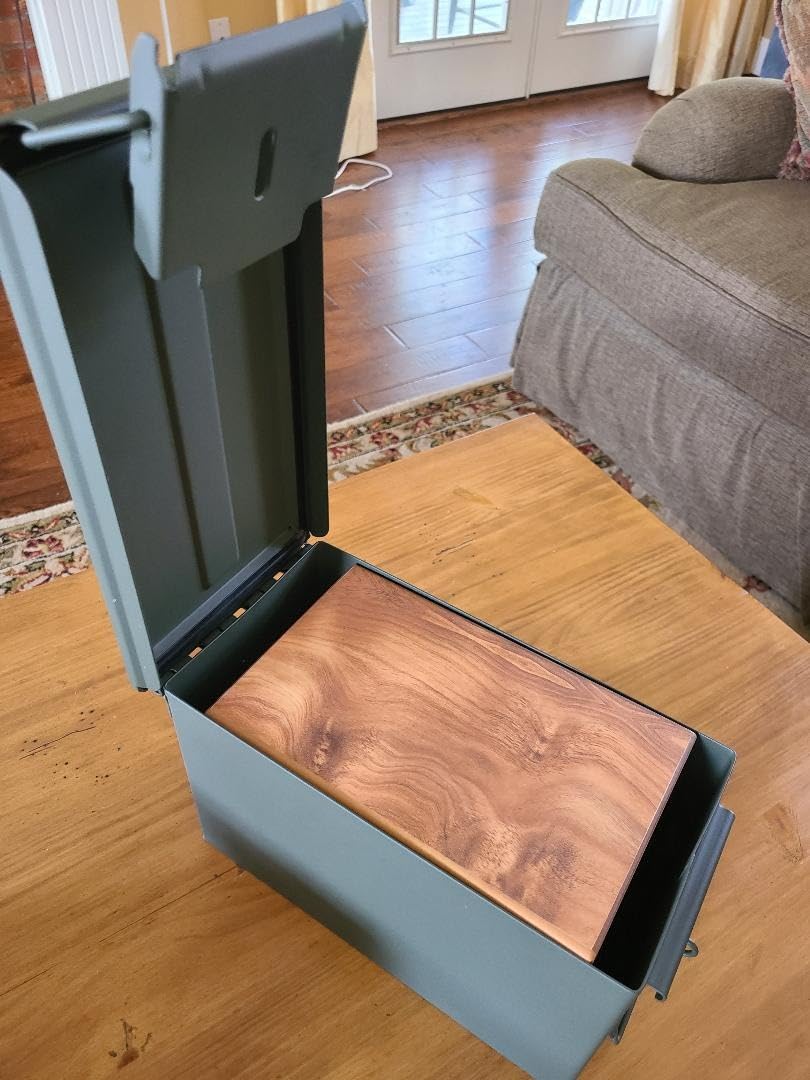 Lockable Metal Ammo Storage Box - Military & Army Steel Ammo Can for Ammunition Storage - Waterproof Ammo Crate Utility Box customer photo 1