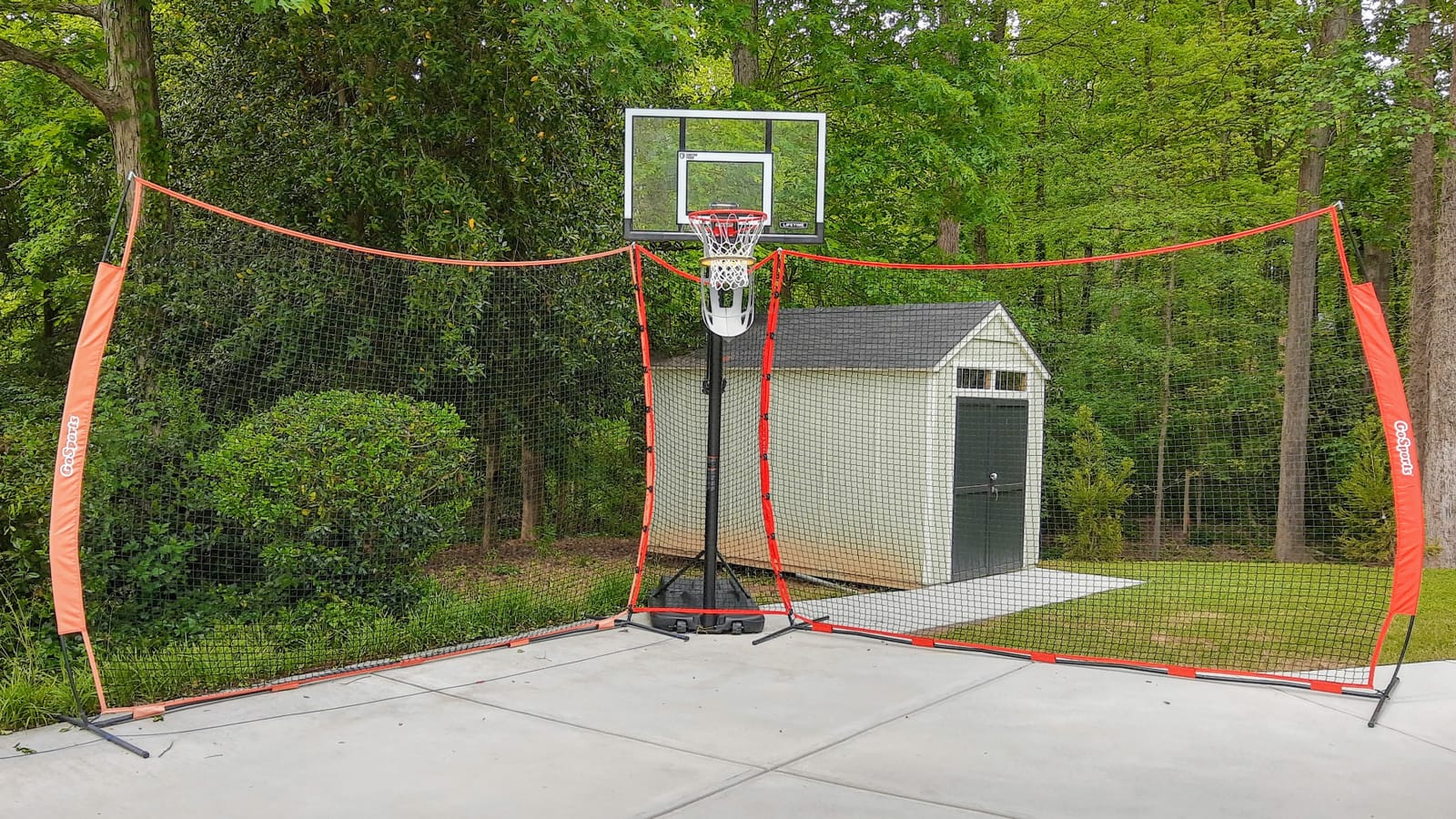 GoSports Portable Sports Barrier Net - 12 ft x 9 ft or 20 ft x 10 ft - Great for Any Sport - Includes Carry Bag customer photo 1