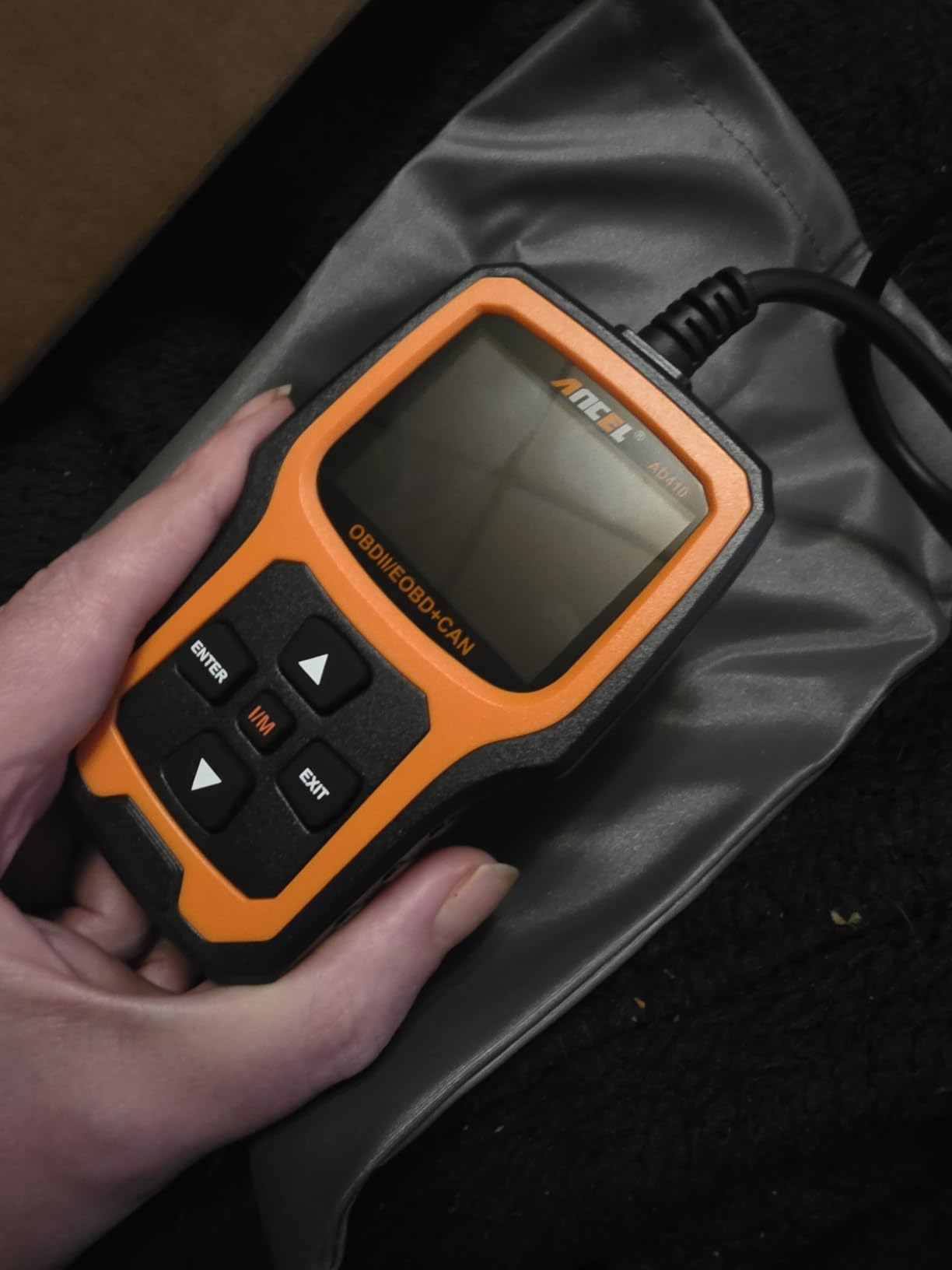 ANCEL AD410 Enhanced OBD2 Scanner, Vehicle Code Reader for Check Engine Light, Automotive OBD II Scanner Fault Diagnosis, OBDII Scan Tool for All OBDII Cars 1996+, Black/Yellow customer photo 2