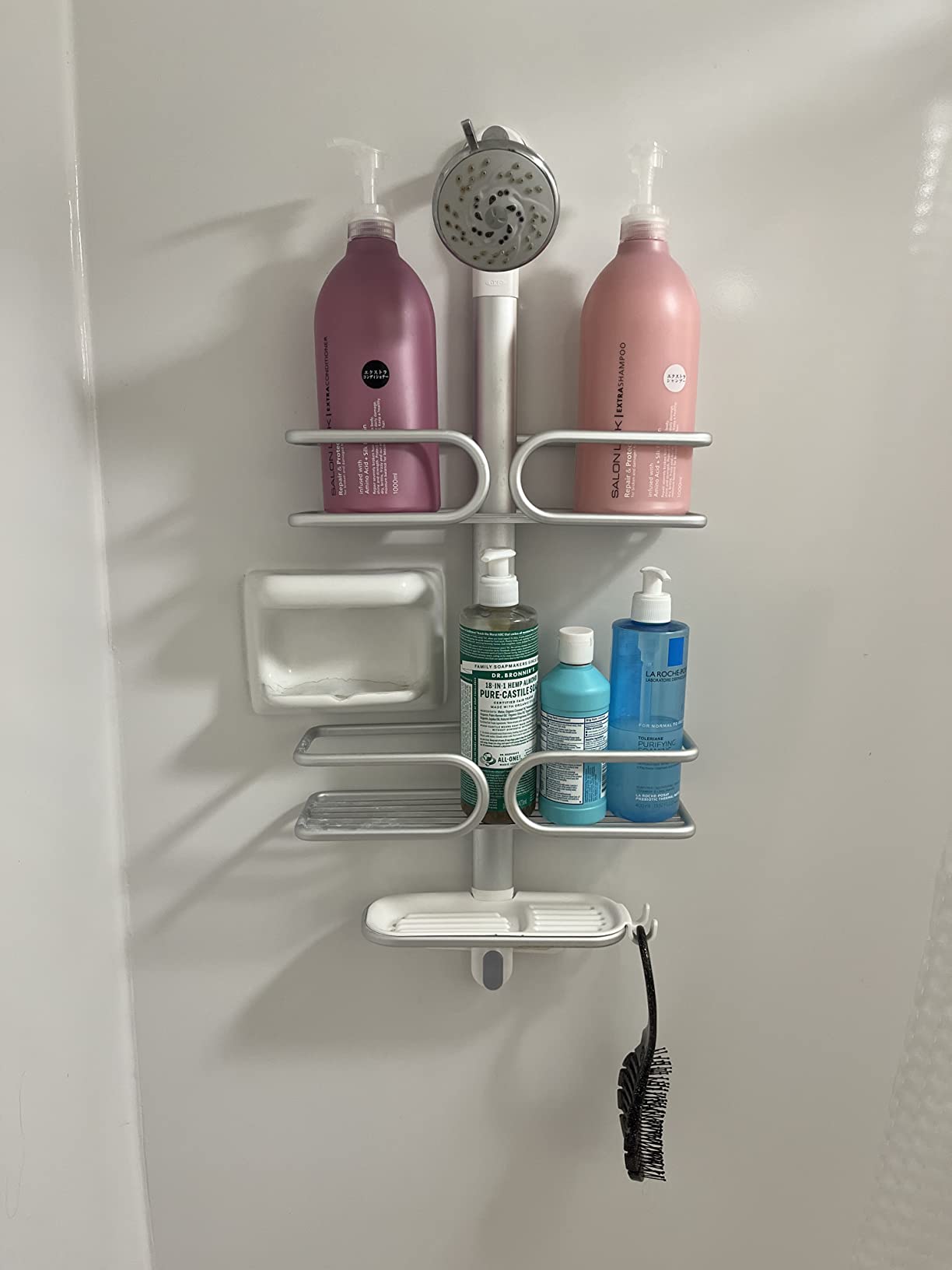 OXO Good Grips 3-Tier Aluminum Shower Caddy customer photo 1