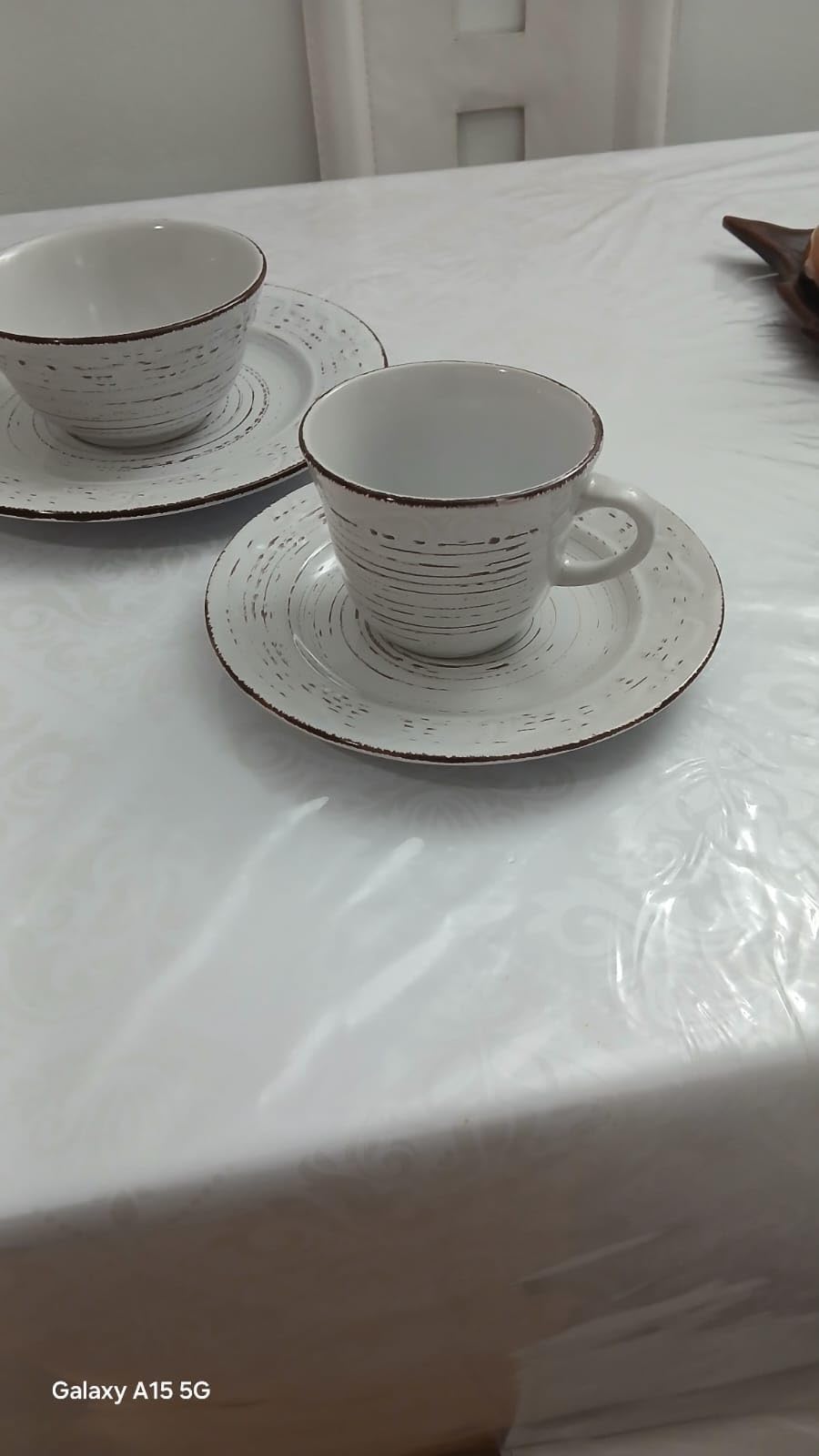 Pfaltzgraff Trellis White 16-Piece Stoneware Dinnerware Set, Service for 4, Distressed White Finish, Microwave & Dishwasher Safe Plates and Bowls customer photo 1