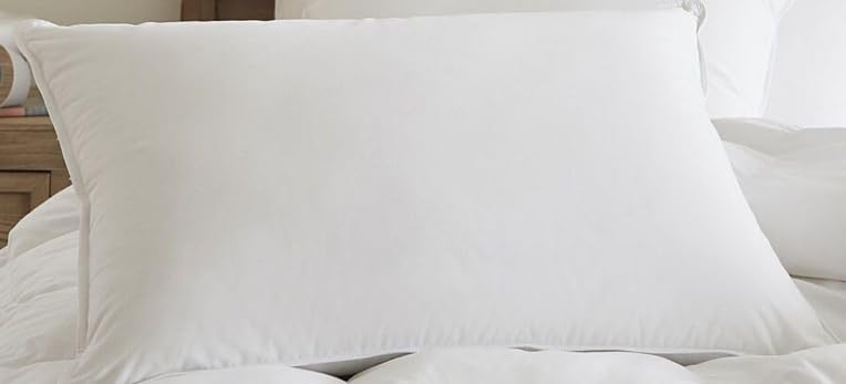 Amazon Basics Down-Alternative Pillows for Stomach and Back Sleepers, Soft Density, Machine Washable, 20 x 36 inches, White, 2-Pack customer photo 2