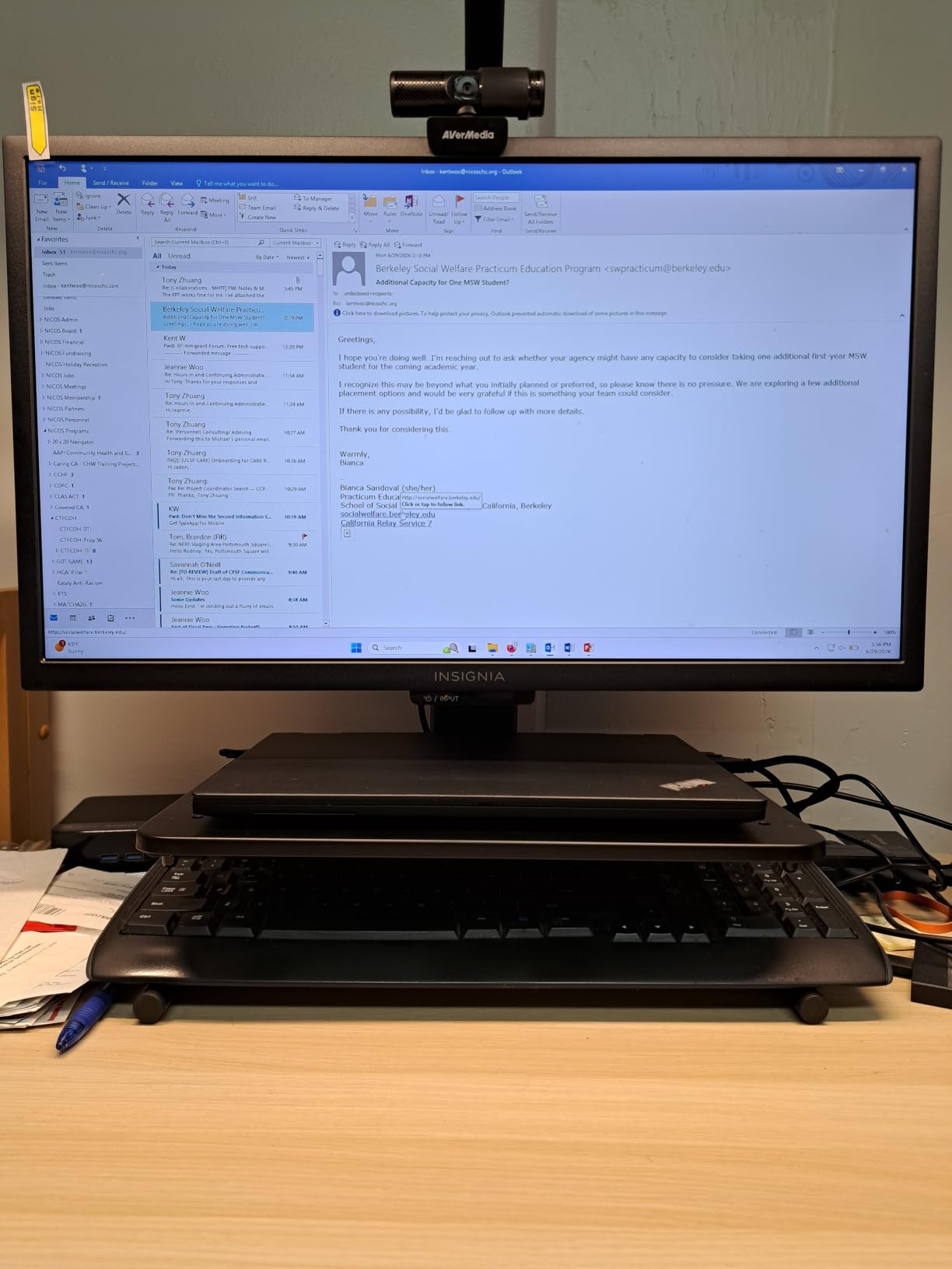 HUANUO Monitor Riser for Desk, Laptop Stand with Vented Steel Shelf, Black customer photo 1