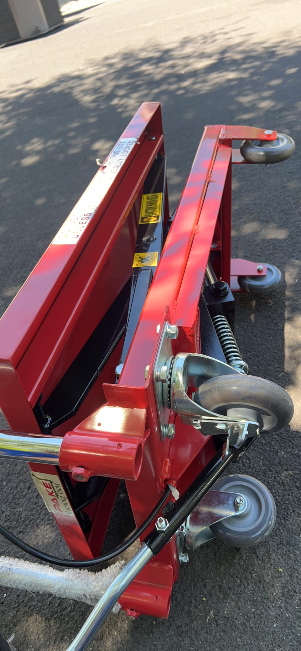 Hydraulic Scissor Lift Table Cart, 500 lb. Cap, 27.75