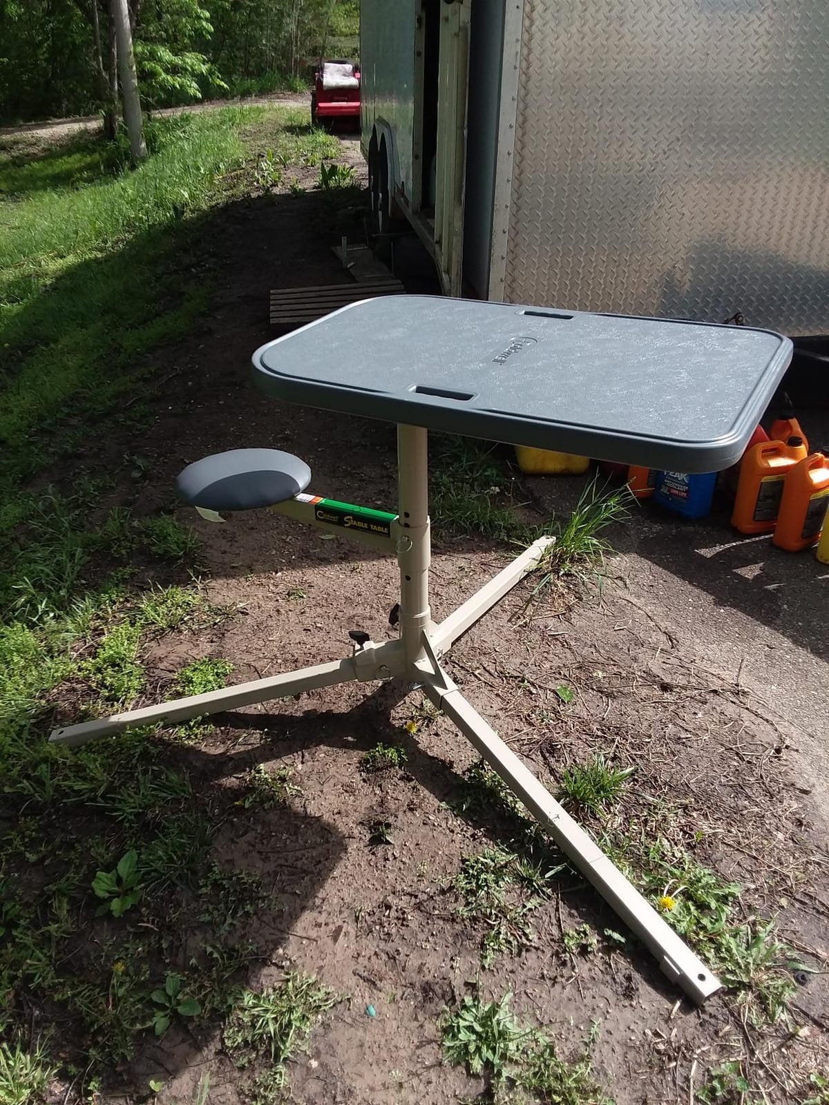 Caldwell Stable Table Lite with Weatherproof Tabletop, Ambidextrous Seat and Fully Collapsible Design for Easy Transport and Outdoor Target Shooting customer photo 1