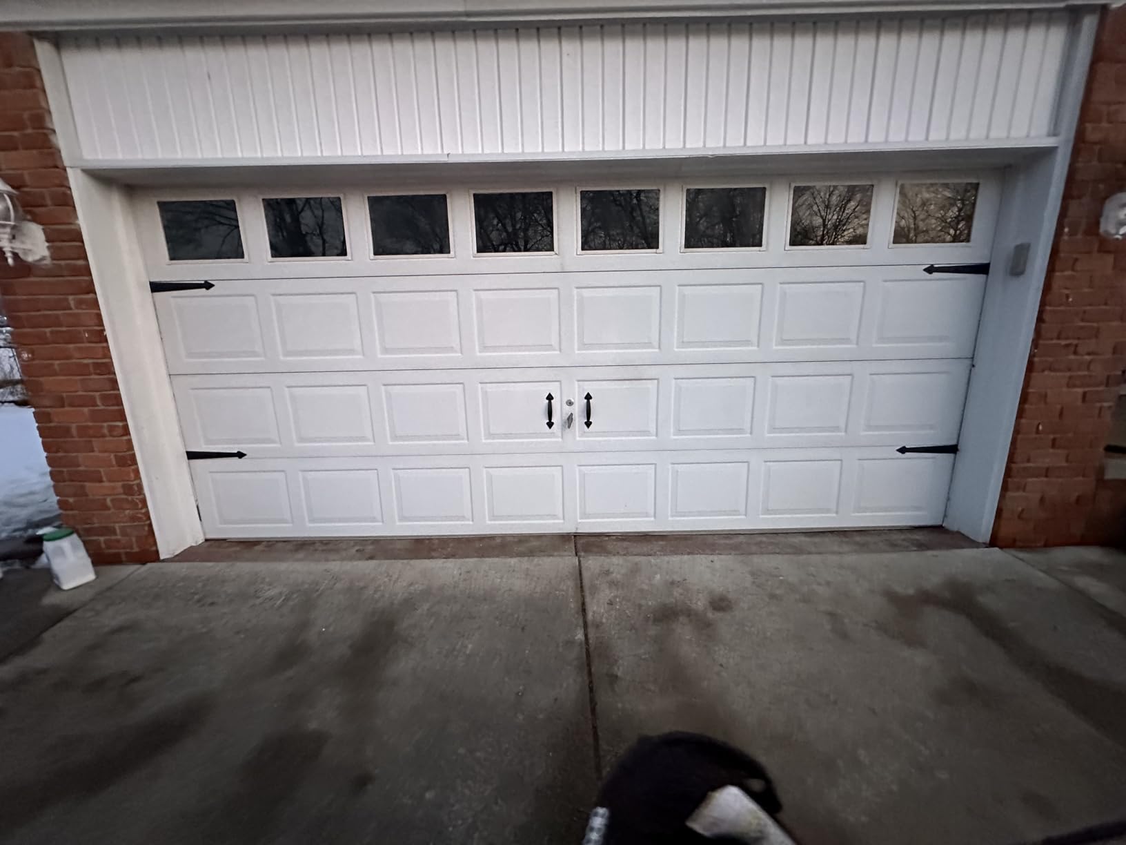 Magnetic Decorative Garage Door Curb Appeal Faux Hinges Handles Hardware Kit Color Black customer photo 1