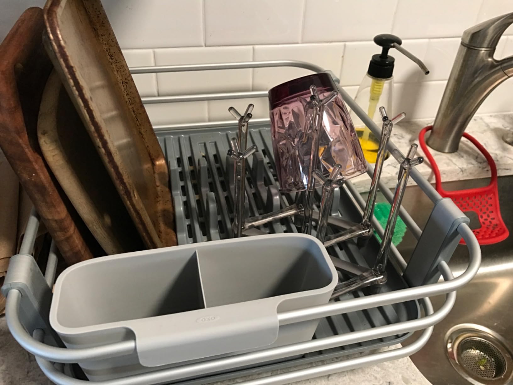 OXO Good Grips Rustproof Aluminum Dish Rack customer photo 2