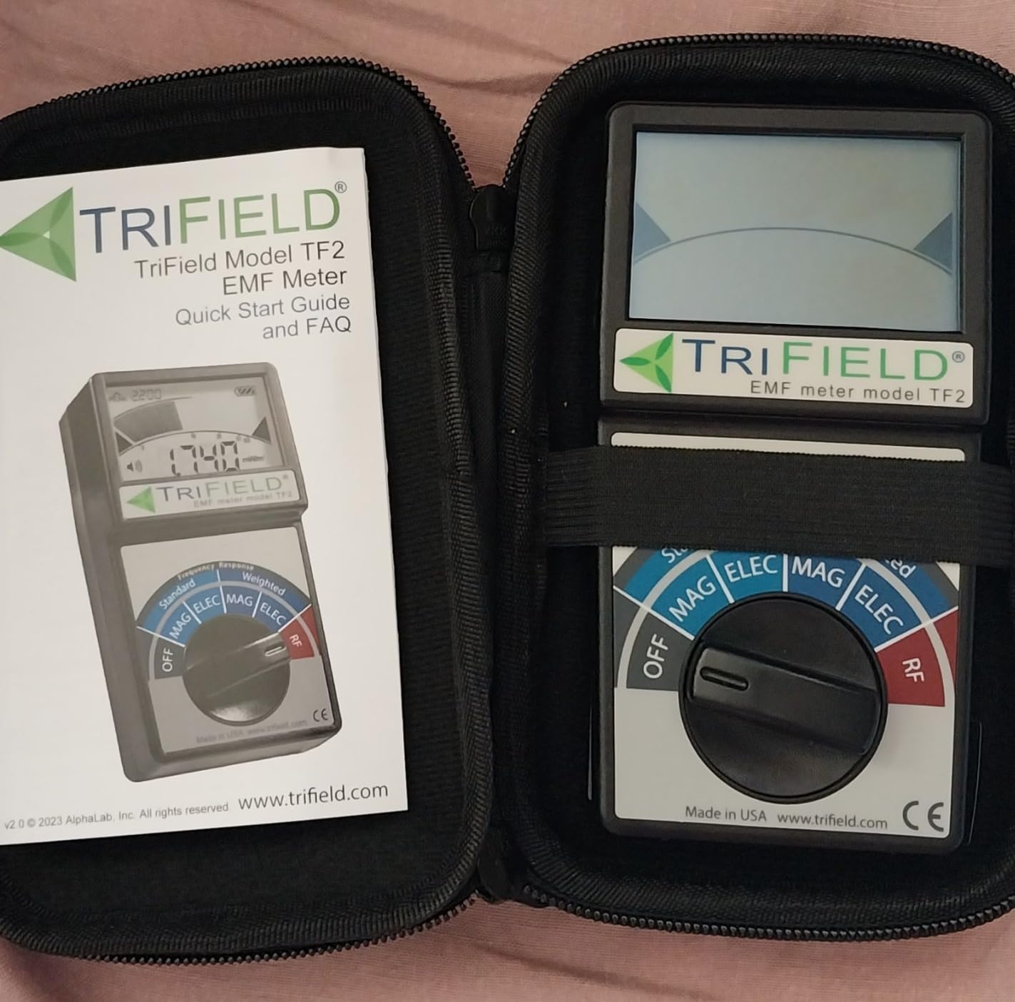 TF2 EMF Pollution Meter - 3-in-1 Magnetic, Electric & RF Field Detection | Made in USA by AlphaLab, Inc. customer photo 1