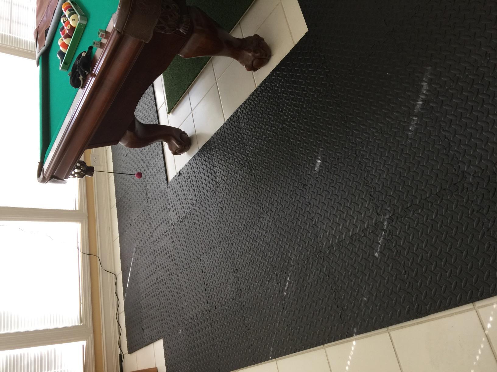 Yes4All EVA Interlocking Mats, Puzzle Floor Tiles, Foam Floor Padding with Border for Furniture, Home Space, Living Room, Garage 11 SQFT customer photo 1