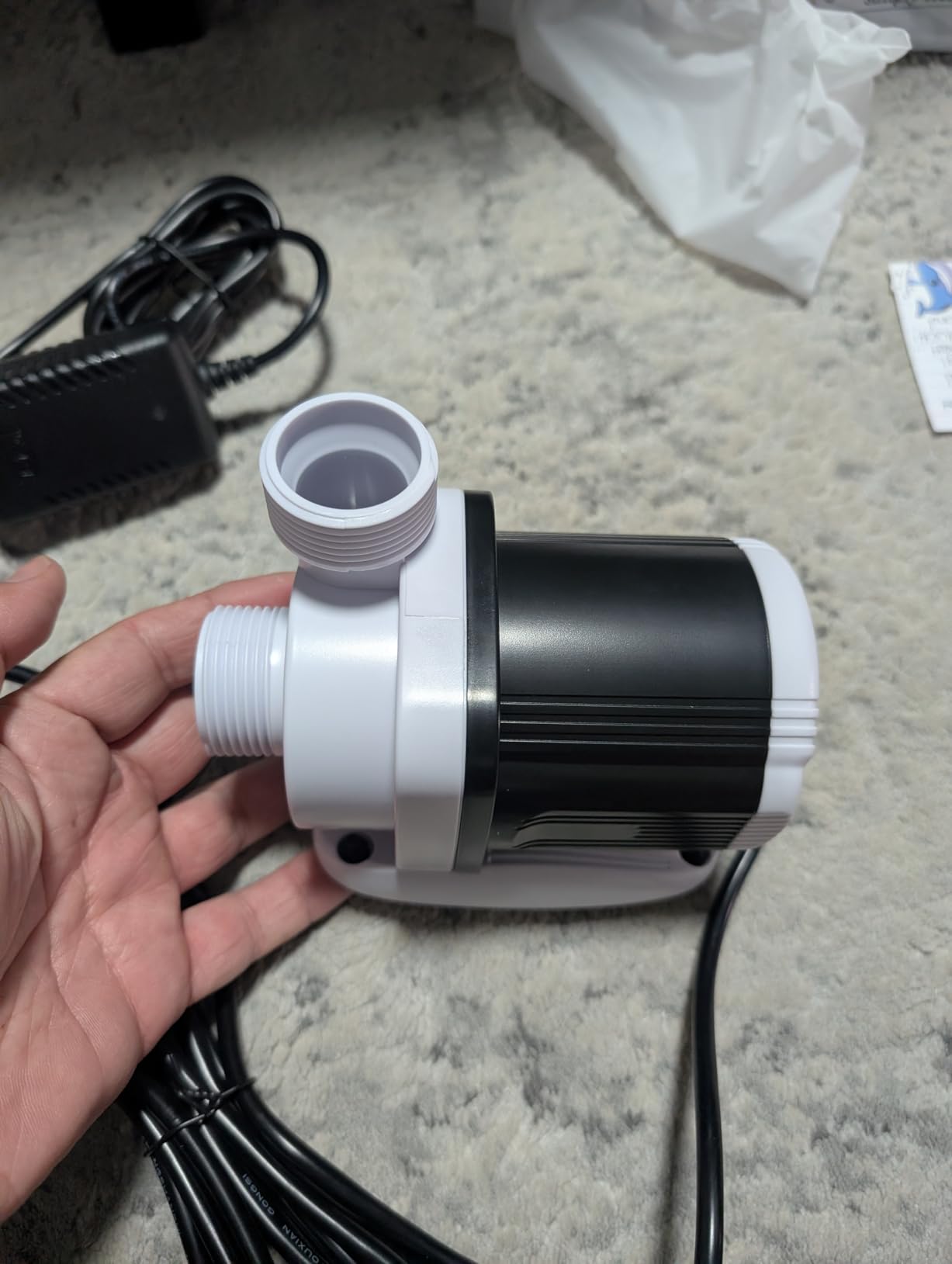 Orlushy DC-4000 Silent Swirl Controllable DC aquarium Pump 25W 1050GPH-marine wavemaker return pump with sine wave Controller for salt/Freshwater coral reef fish tank sump Circulation customer photo 2