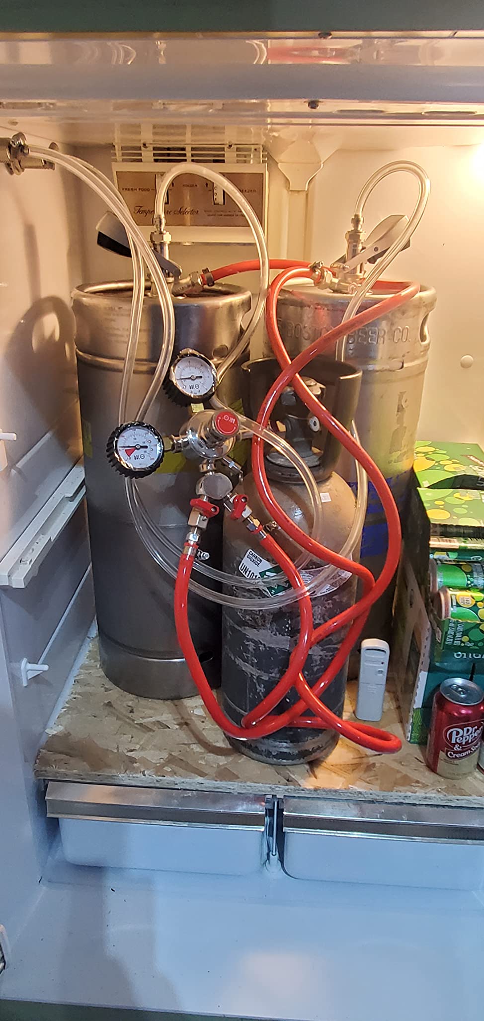 BACOENG 1-Tap Kegerator Kit, Complete Beer Tap Kit for Refrigerator with Stainless Steel Tap Probe and Hose & Parts customer photo 1