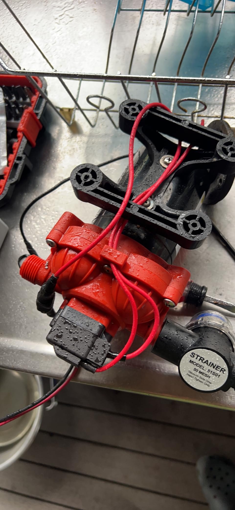SEAFLO 33 series RV Water Pump - 12V, 3.0 GPM 45 PSI Diaphragm Pump, Self Priming On Demand Fresh Water Pump for RV Camper Boat Marine, Self Priming Pressure Pump, NSF UL 4-Year Warranty customer photo 1