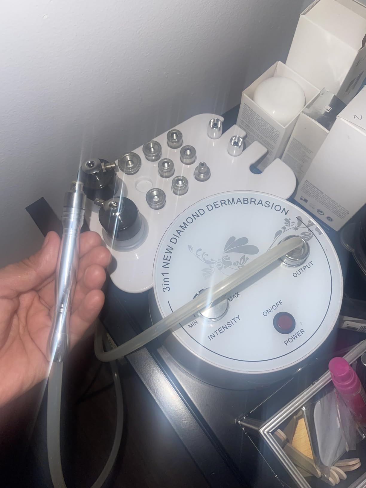 3 IN 1 Microdermabrasion Machine, Beauty Star Professional Diamond Dermabrasion Facial Devices at Home customer photo 1