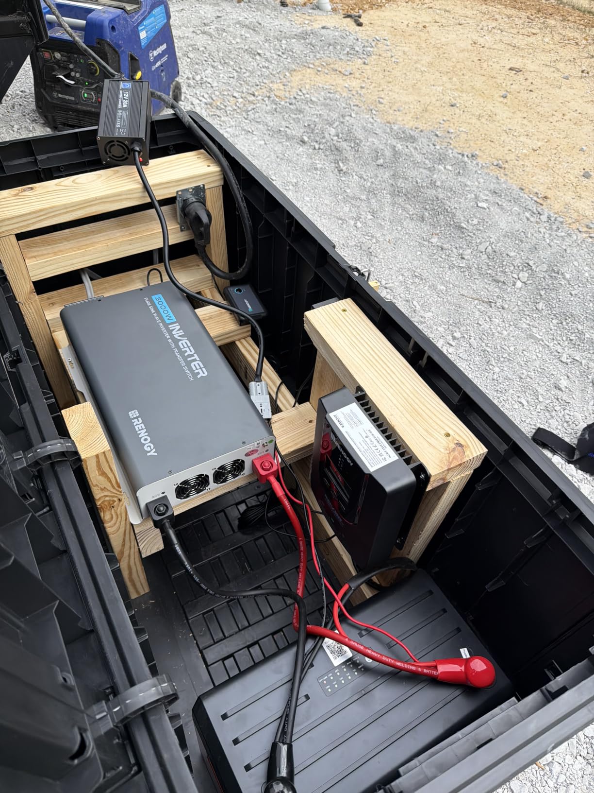 Renogy Inverter P2 2000W Pure Sine Wave Inverter 12V DC to 110V AC Converter, Off-Grid Solar Power Inverters for Vehicles, Truck, RV, Home, with Built-in 5V/2.1A USB / Hardwire Port, Remote Controller customer photo 1