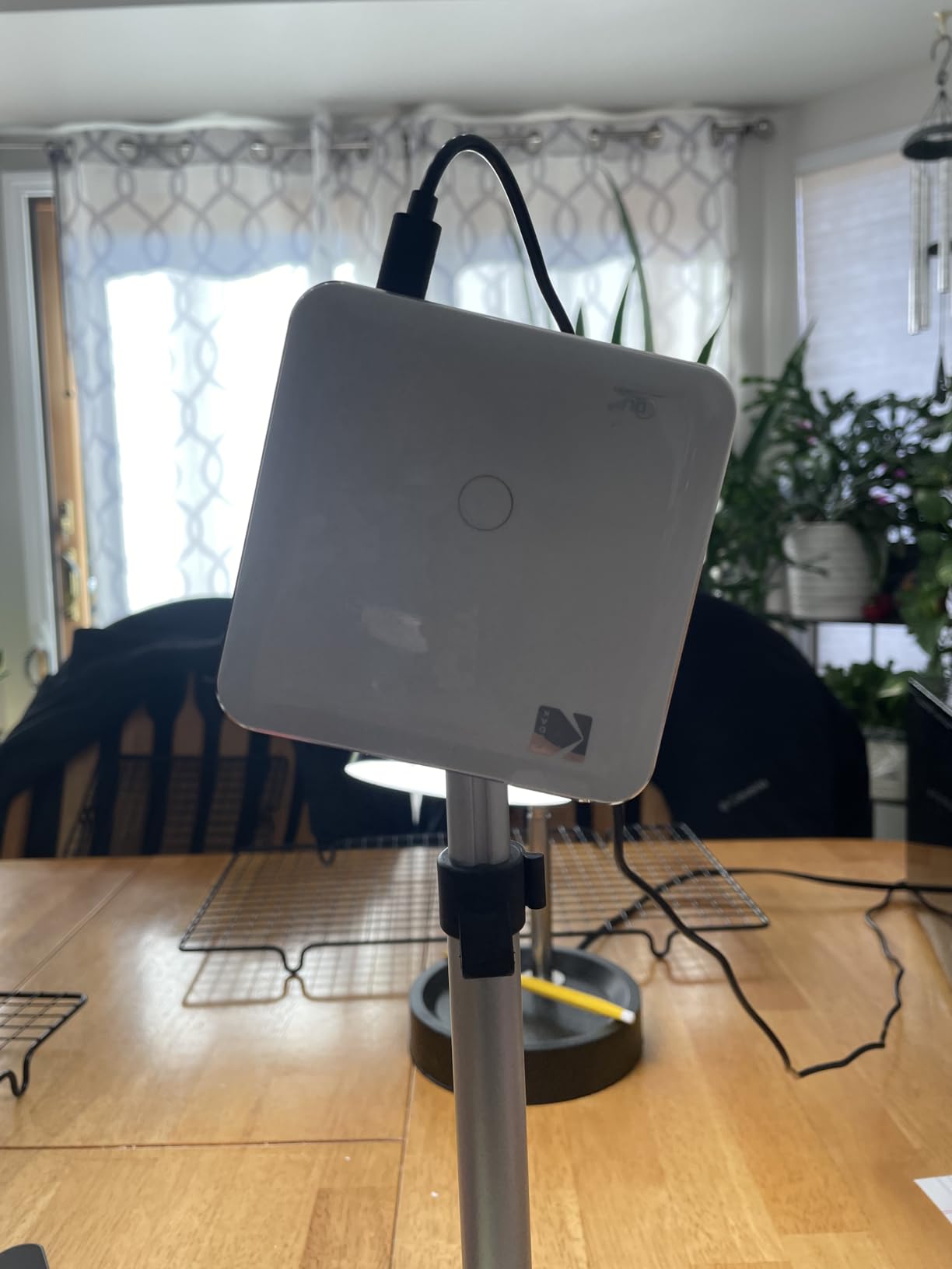 ChromLives Photo Copy Stand Pico Projector Stand with Phone Clamp Overhead Phone Mount Smartphone Compatible Tripod customer photo 1