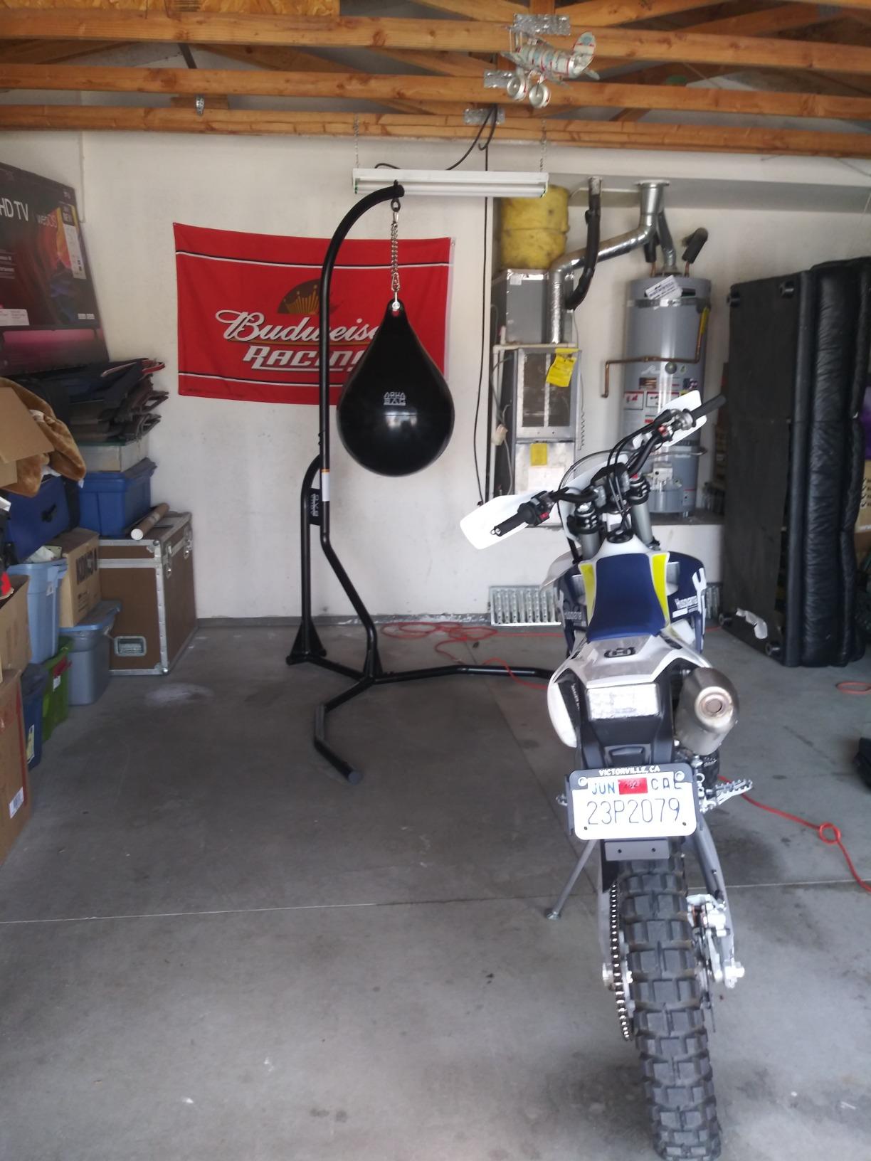 Aqua Training Punching Bag Stand, 200 lb. Capacity - Holds Any Traditional Style Heavy Bag up to 200 pounds - Extra-Wide Stance for Swinging During Training - 4 sandbags Included - 2020136455 customer photo 2