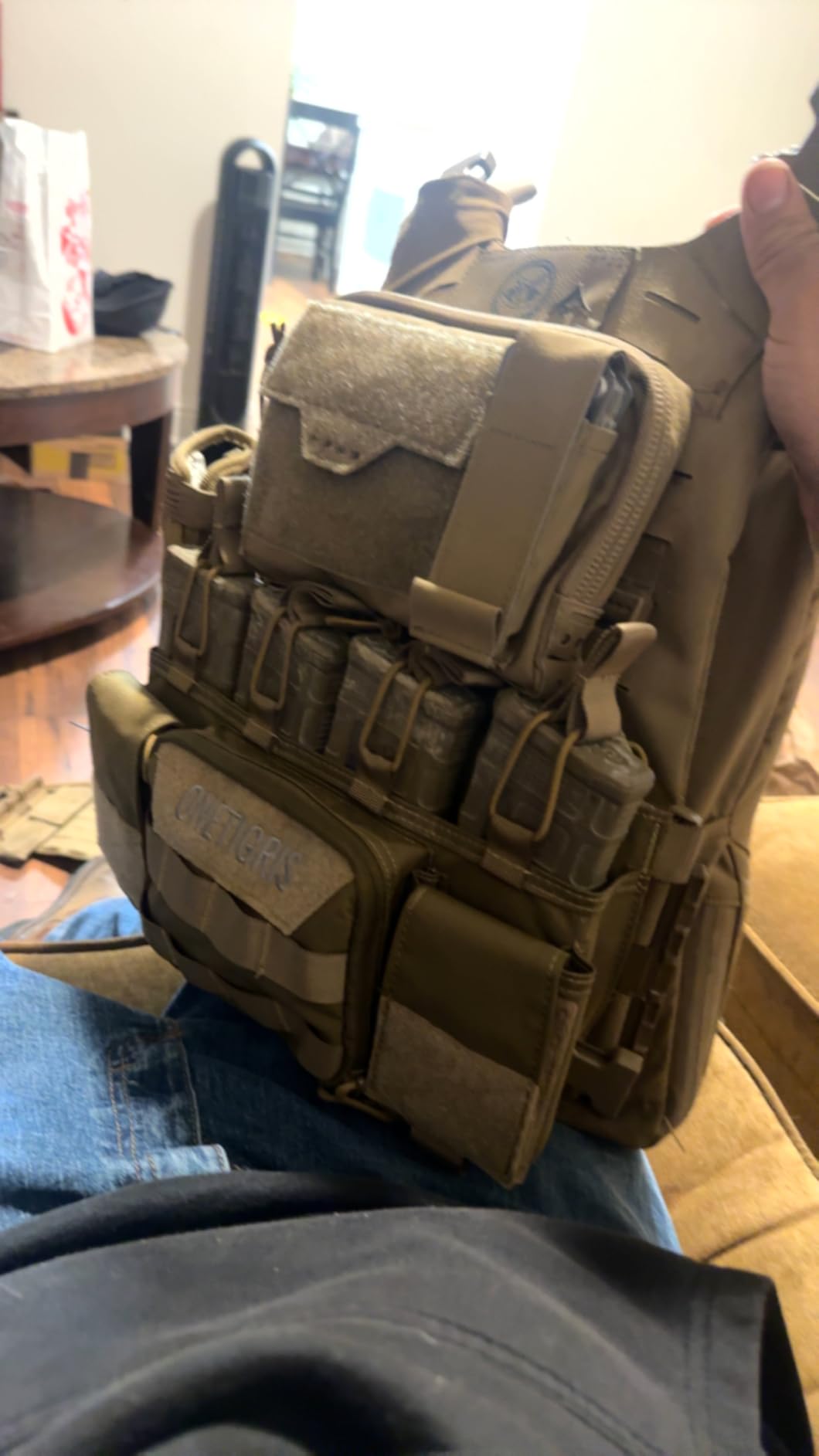 ONETIGRIS Chest Rig, Dangler Pouch for Hunting Shooting Hiking | MOLLE Chest Rigs Tactical Chest Rig with Utility Admin Pouch customer photo 1