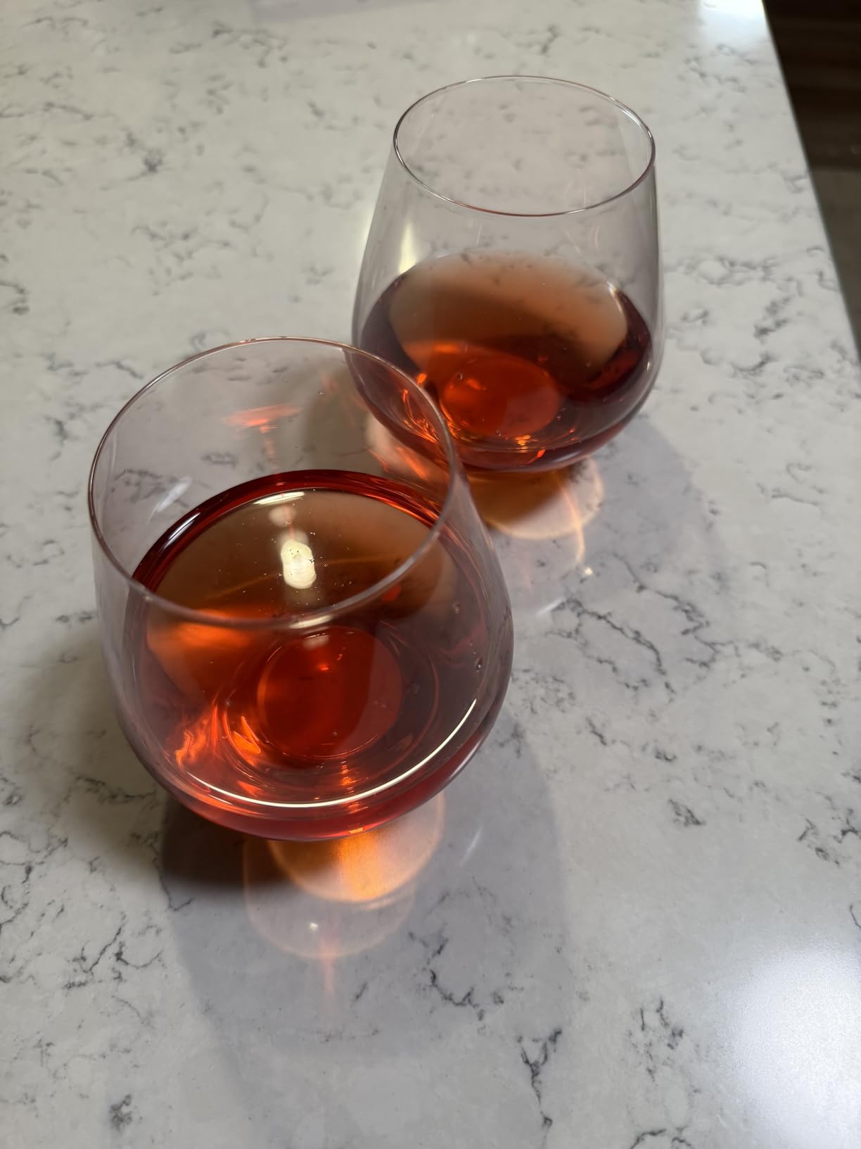 Godinger Wine Glasses, Stemless Wine Glasses, 17oz, Set of 4 - Made in Europe customer photo 1