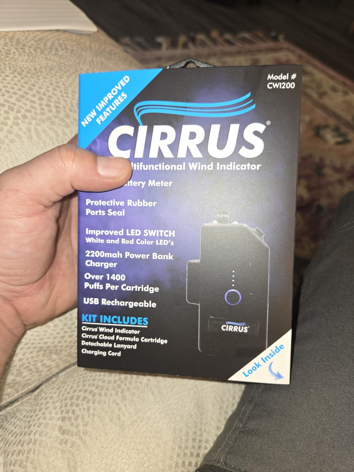 Cirrus Wind Indicator - HVAC Airflow and Draft Indicator, Power Bank - Safe and Portable - Trusted Alternative of HVAC Technicians customer photo 2
