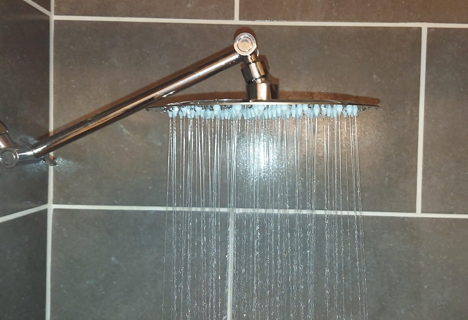 NearMoon Rain Shower Head, Ultra-Thin Design-Pressure Boosting, High Flow Stainless Steel Rainfall Head (8 Inch, Chrome Finish) customer photo 1