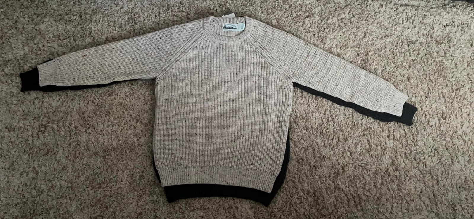 Aran Crafts Men's Fisherman Irish Rib Crew Neck Wool Sweater (100% Pure Wool) customer photo 1