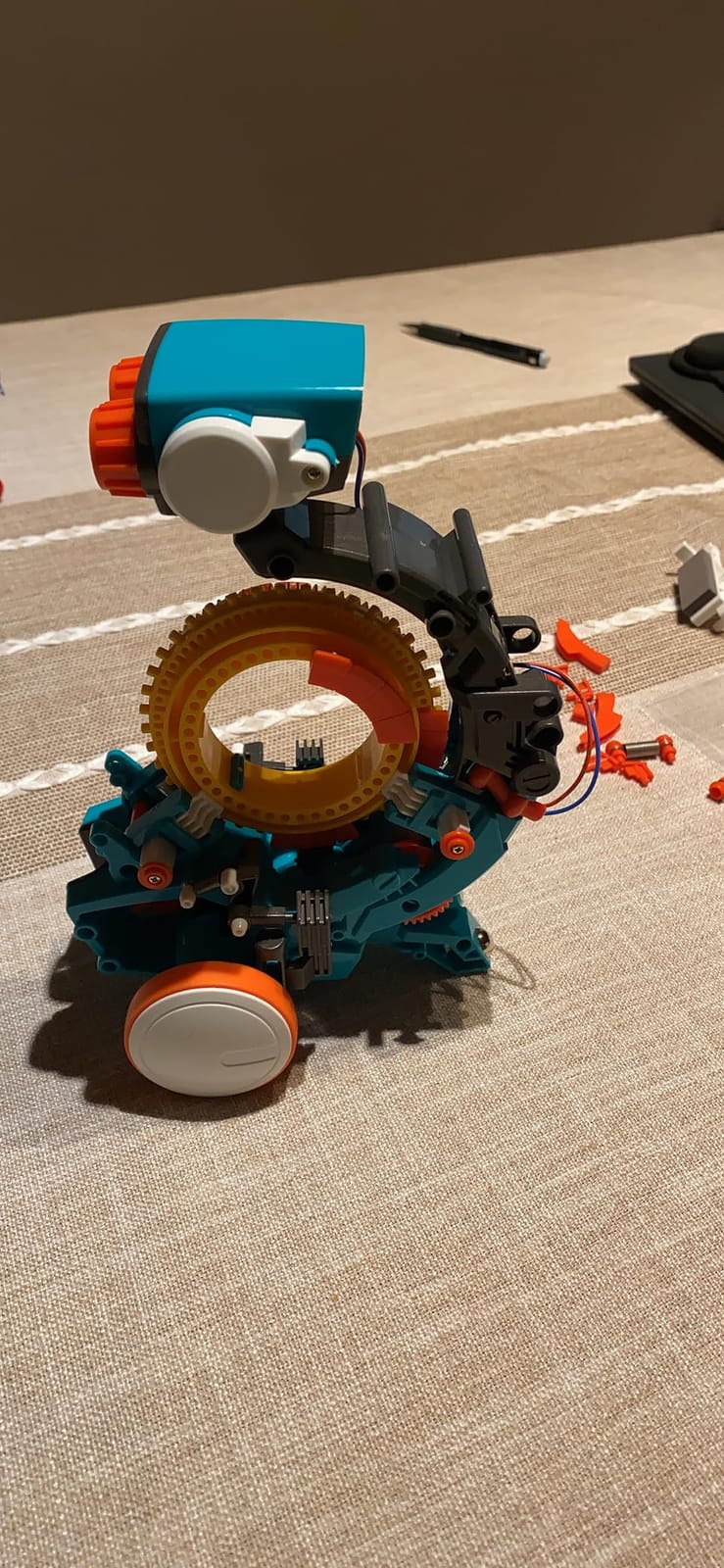 Teach Tech Mech 5, Mechanical Coding Robot, Coding Wheel Makes Robot Throw, Lift, kick, Draw and More, Ages 10 and Older customer photo 2