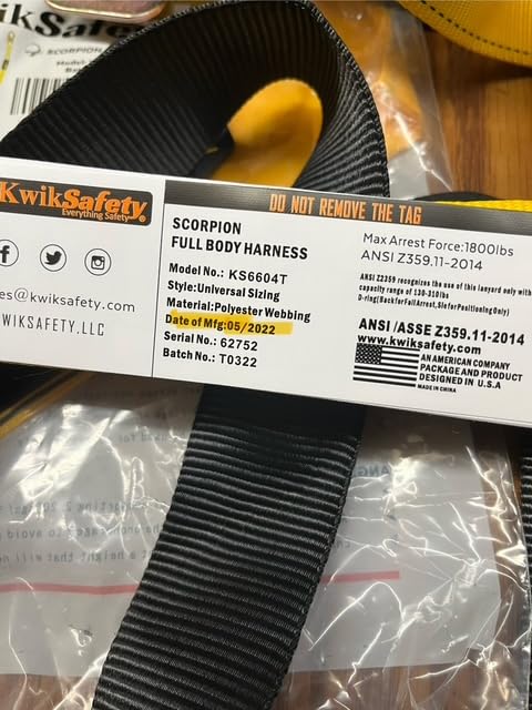 KwikSafety SCORPION Safety Harness ANSI OSHA Fall Protection Gear customer photo 2