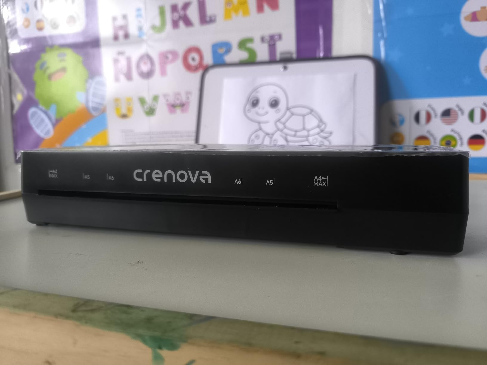 Crenova Laminator Machine with 10 Laminating Sheets, A4 Laminating Machine customer photo 2