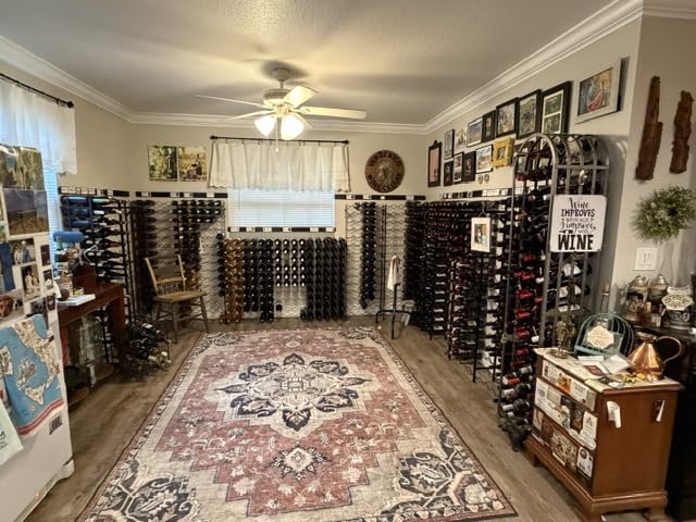 Sorbus Wine Rack Freestanding Floor - Wine Bottle Holder Holds 75 Bottles of Wine - 75 Bottle Capacity Wine Storage for Any Bar, Wine Cellar, Kitchen, Dining Room (New Improved Design) customer photo 2
