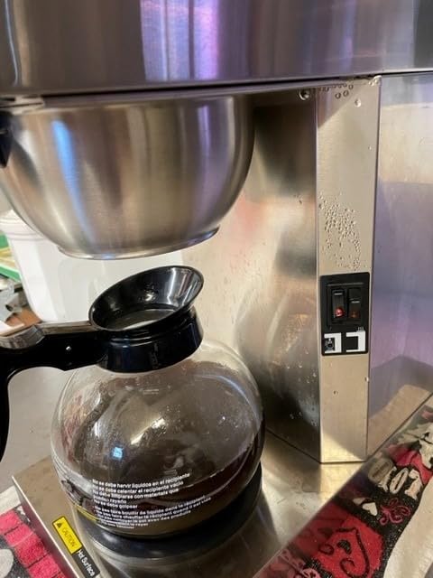 SYBO 12-Cup Commercial Pour Over Coffee Maker SF-CB-2GA | ETL Certified, Stainless Steel, Reusable Brew Basket, Spray Head, Fast Brewing, 2 Glass Carafe Included customer photo 2