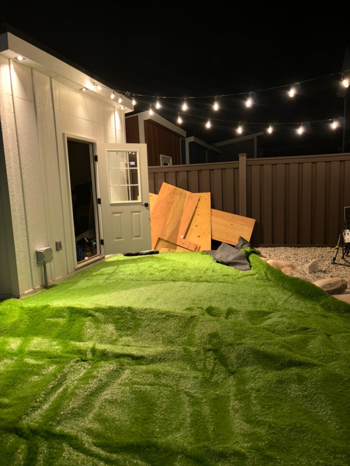 Premium Synthetic Artificial Grass Turf 1.38inch Pile Height 7FTX15FT, High Density Fake Faux Grass Turf, Natural and Realistic Looking Garden Pet Dog Lawn customer photo 1