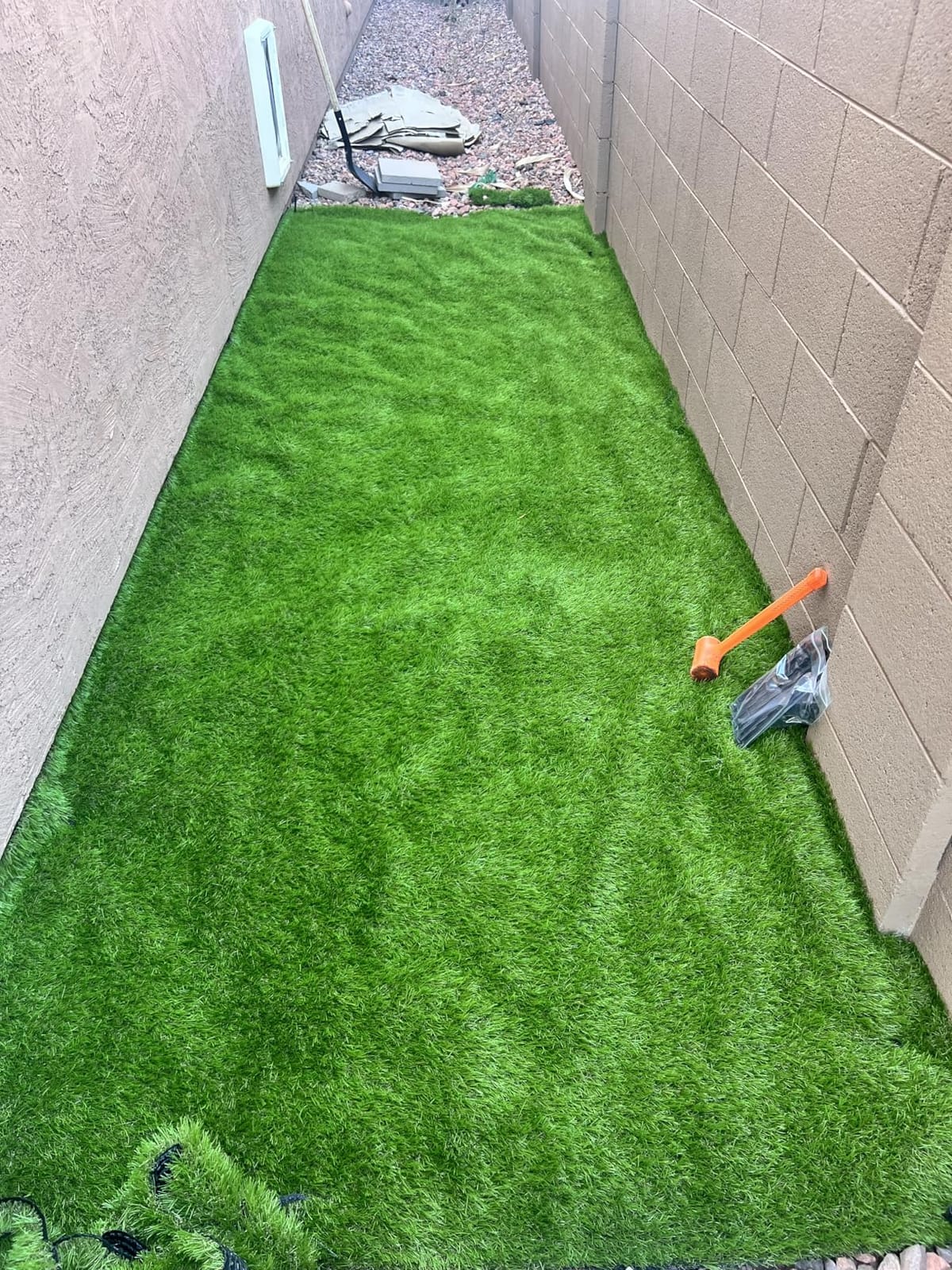 Premium Synthetic Artificial Grass Turf 1.38inch Pile Height 7FTX15FT, High Density Fake Faux Grass Turf, Natural and Realistic Looking Garden Pet Dog Lawn customer photo 2