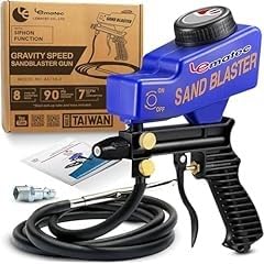 LE LEMATEC Sand Blaster Gun Kit for Air Compressor Rust Removal | Portable sandblaster, glass etching, pool tile cleaning, gravity & siphon feed, Ceramic Nozzle, AS118-2C customer photo 2