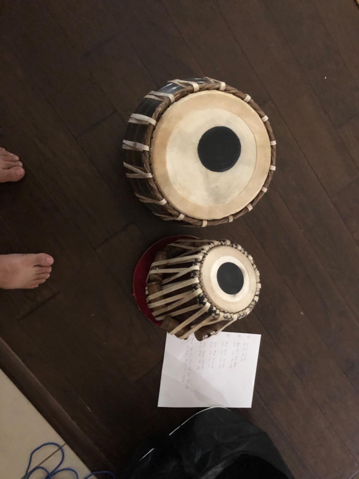 Satnam Bayan Hand Crafted Professional Tabla Drum Set Hammer Music Book - Steel customer photo 1