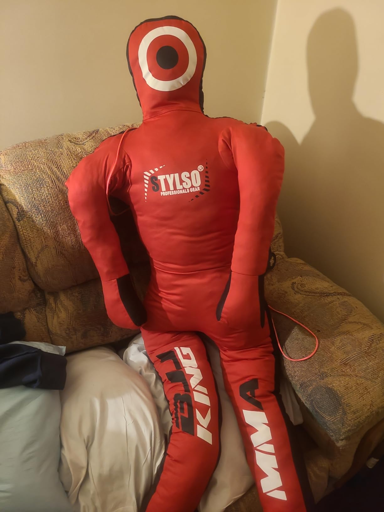 Unfilled Grappling Dummy - Adult Life Size Wrestling & BJJ Training Dummy, MMA Jiu Jitsu Judo Takedown & Throwing Practice, Heavy-Duty Triple-Stitched Canvas Submission Dummy customer photo 1