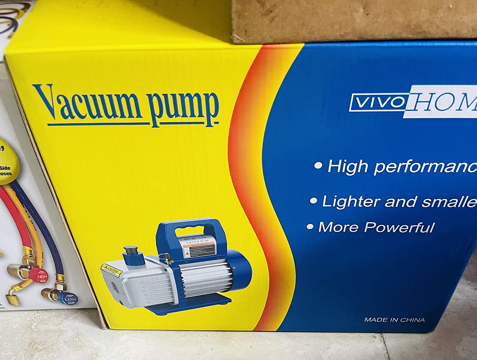 VIVOHOME 110V 1/4 HP 3.5 CFM Single Stage Rotary Vane AC Vacuum Pump | HVAC Vacuum Pump for Mini Split Automotive Air Conditioner R134a R12 R22 R502 R410a AC System with Oil Bottle customer photo 2