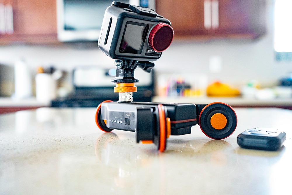 Neewer 3 Wheels Wireless Video Camera Dolly, 3 Speed Motorized Electric Track Rail Slider Dolly Car with Remote Control, Compatible with DSLR Camera Camcorder GoPro iPhone and Android Smartphone customer photo 1