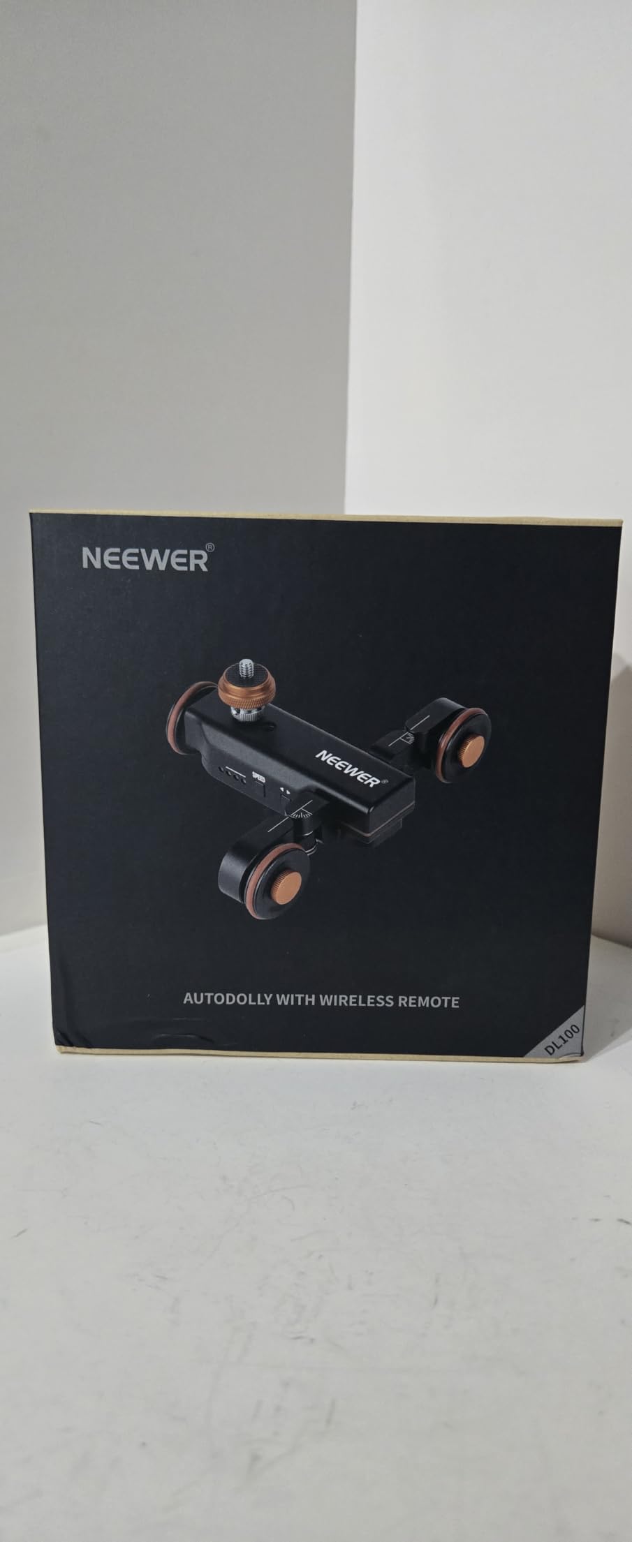 Neewer 3 Wheels Wireless Video Camera Dolly, 3 Speed Motorized Electric Track Rail Slider Dolly Car with Remote Control, Compatible with DSLR Camera Camcorder GoPro iPhone and Android Smartphone customer photo 2