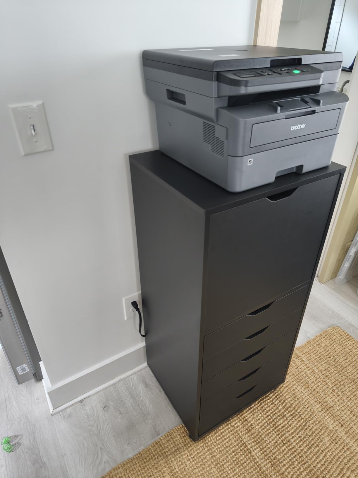 DEVAISE 5-Drawer Filing Cabinet Under Desk, Storage file Cabinet, White customer photo 1