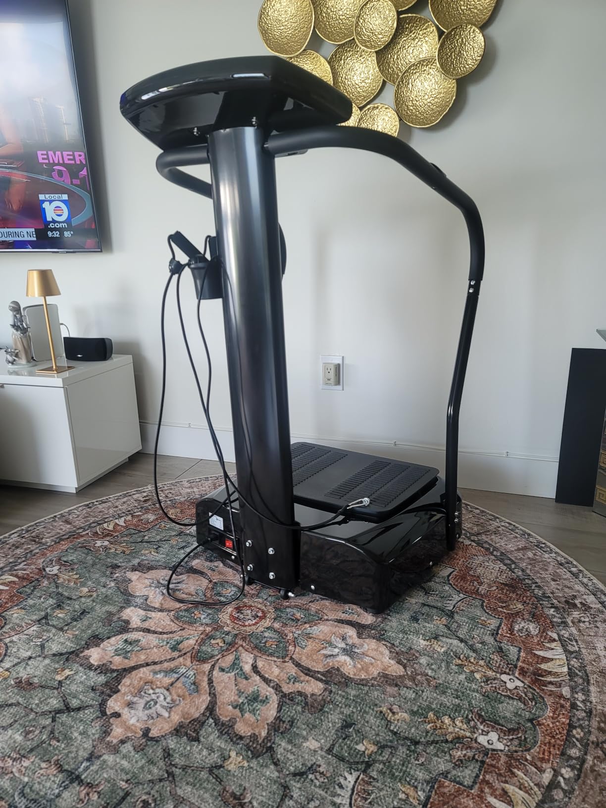Lifepro Rhythm Vibration Plate Exercise Machine with 99 Speed Levels | Heart Rate Monitor, Resistance Bands, Cup Holder, Phone Holder customer photo 2