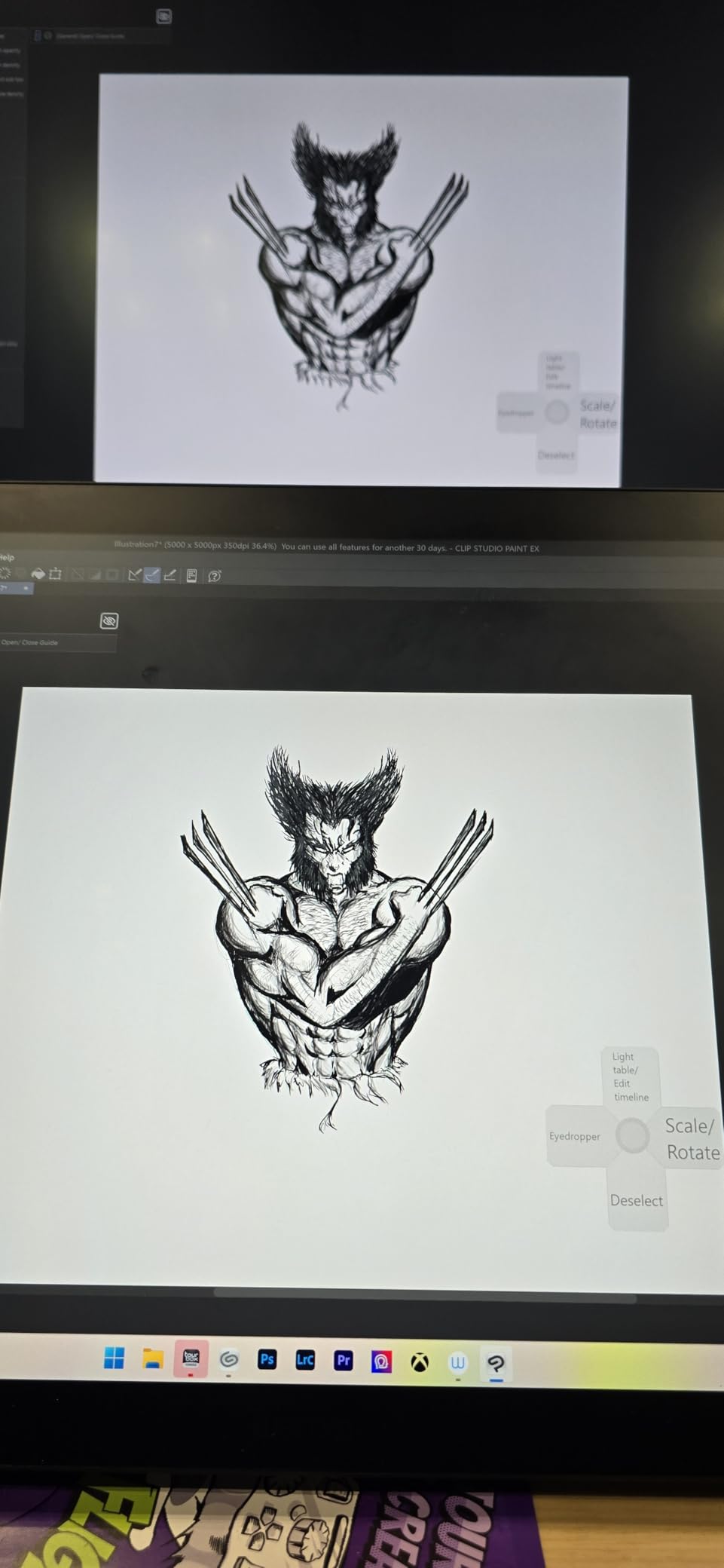 Wacom Cintiq 22, Drawing Tablet with Full HD Screen & Pro Pen 2 | Large creative workspace with advanced pen control for artists creating illustrations, comics, animation and digital art customer photo 2