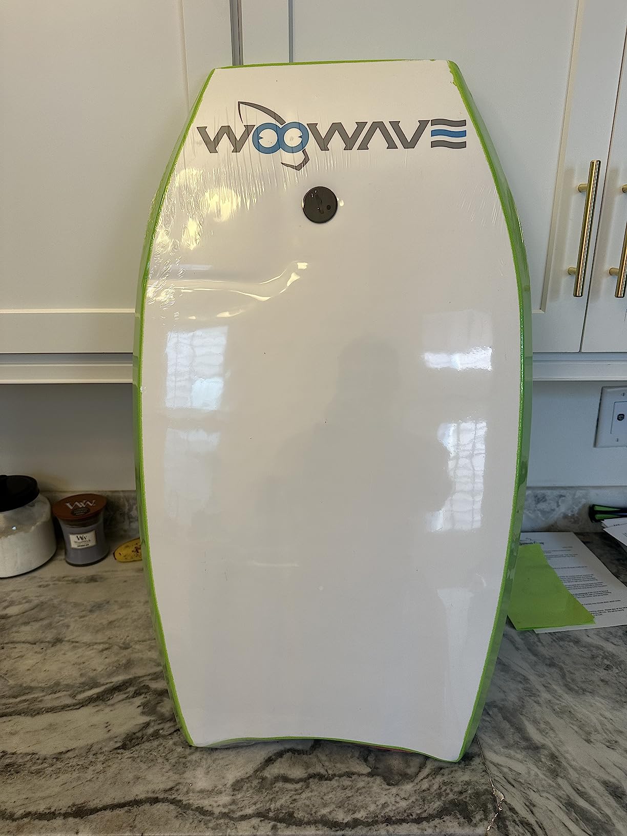 Bodyboard 33-inch/36-inch/41-inch Super Lightweight Body Board with Coiled Wrist Leash, Swim Fin Tethers, EPS Core and Slick Bottom, Perfect Surfing for Kids Teens and Adults customer photo 2