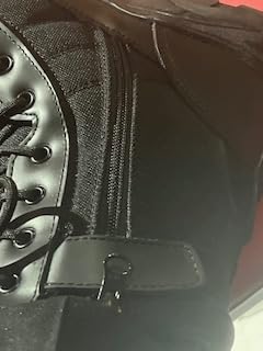 NORTIV 8 Men's Military Tactical Work Boots | Side Zipper Leather Motorcycle Combat Boots customer photo 2